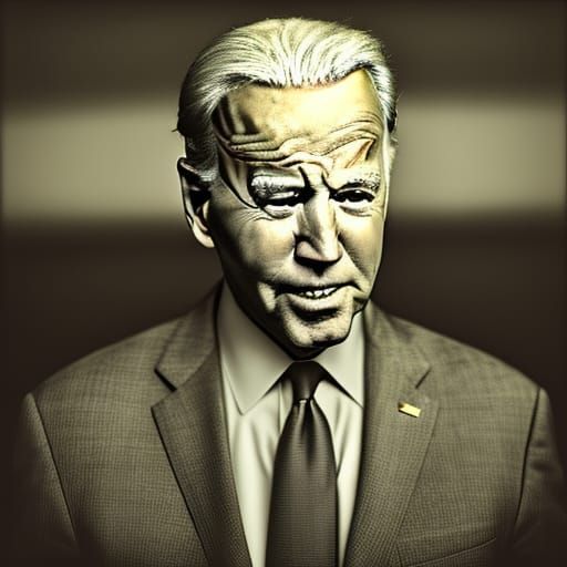 Joe Biden Portrait in the Style of Jeffries and Albi