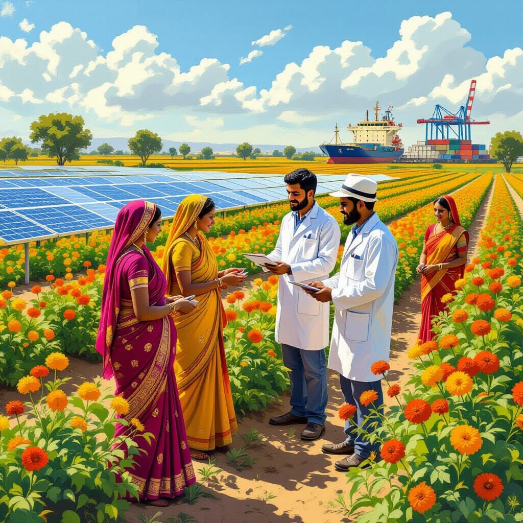 Indian and Israeli Collaboration in Agriculture, Digital Art