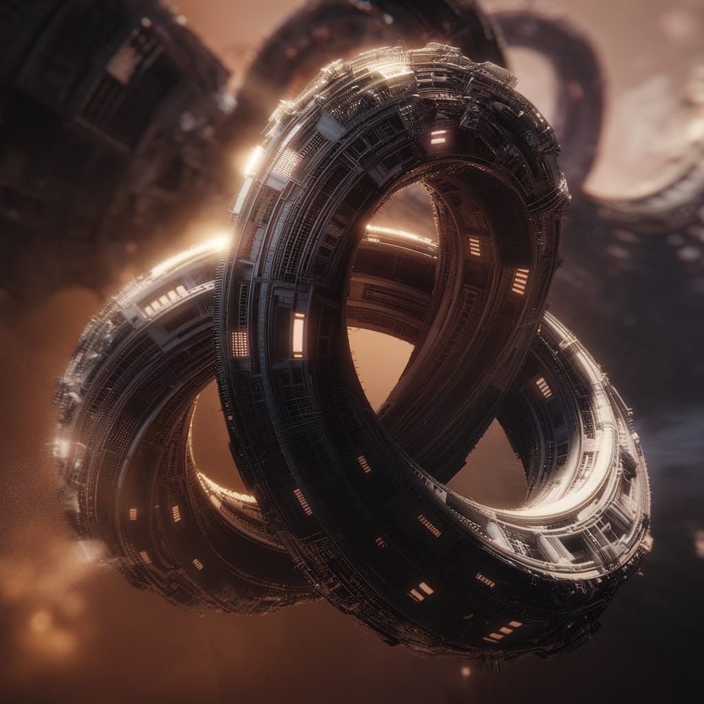 Epic Trefoil Building in Dreamlike HDR