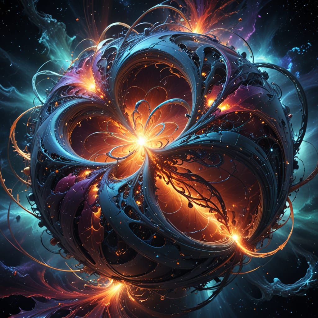 Abstract Quantum System Entangled in Vibrant Nebula