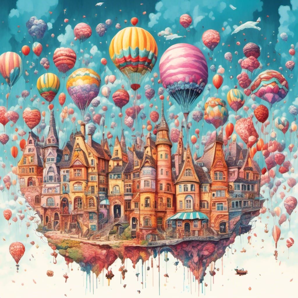 Candy World: A Fantastical Matte Painting
