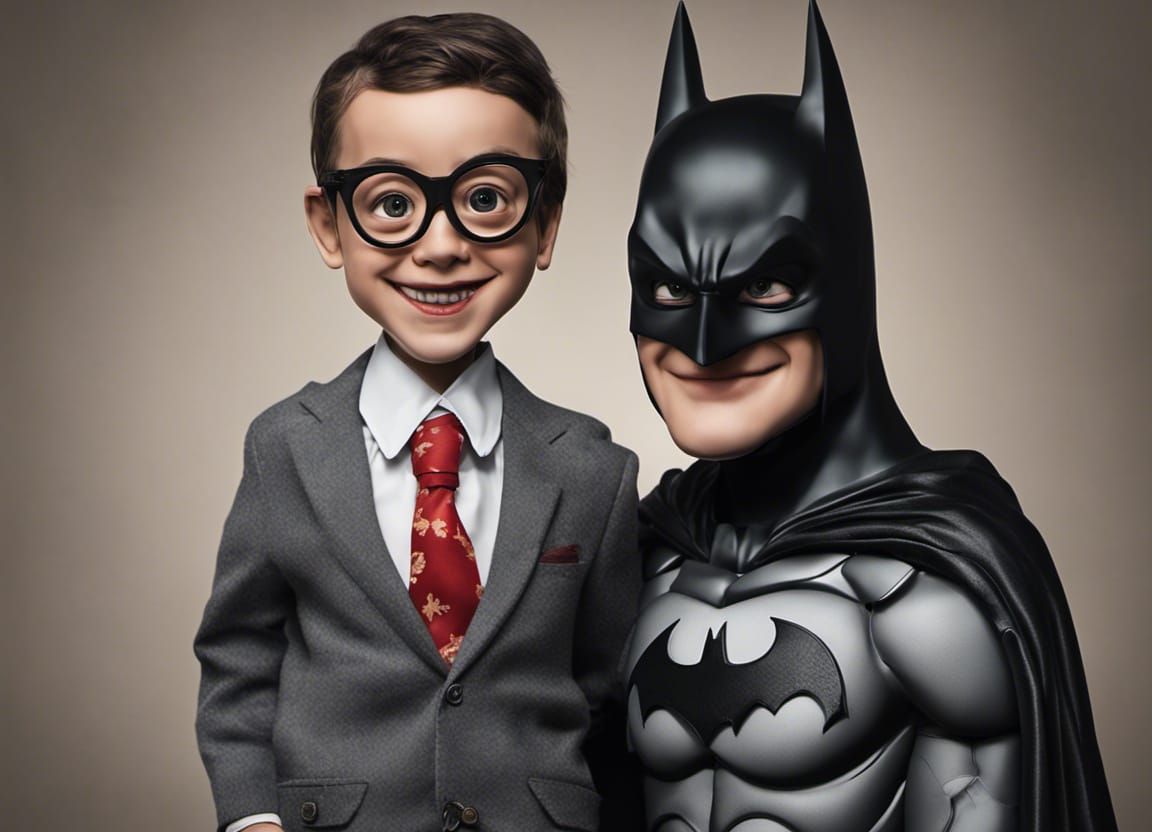 Batman Ventriloquist Puppet in Photorealistic Style
