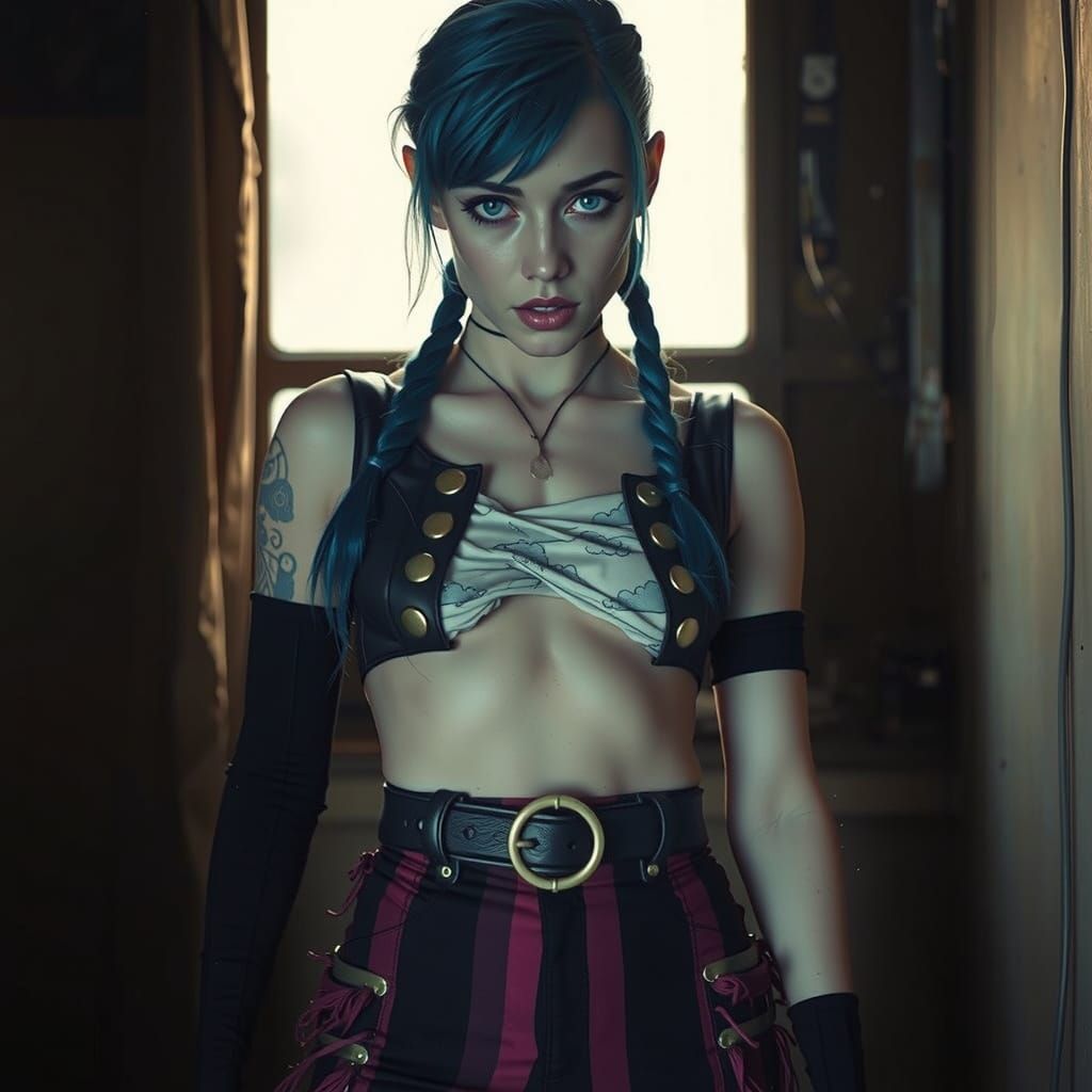 Steampunk Siren with Cloud Tattoos