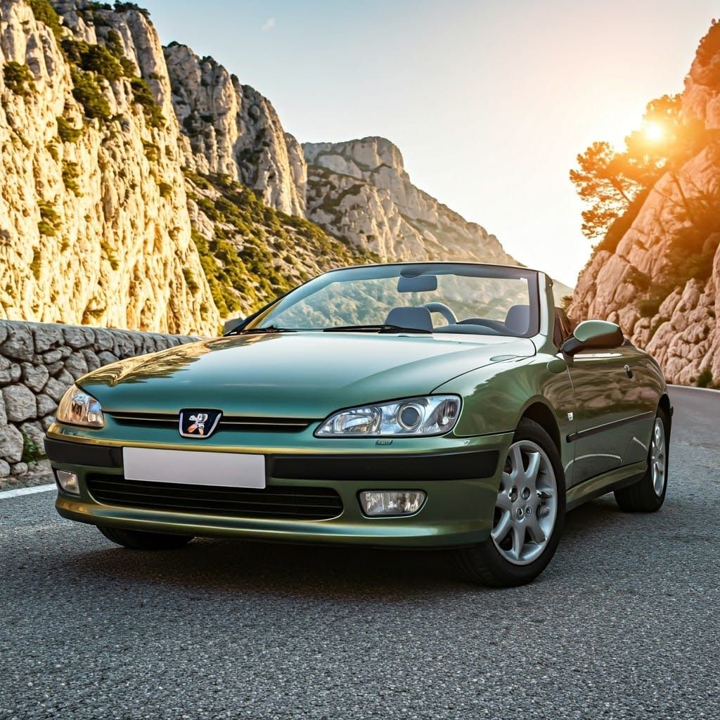 Peugeot 406 Roadster in Calanques de Marseille