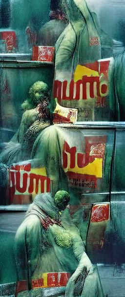 Zombie Mutant in Urban Decay, Street Photography