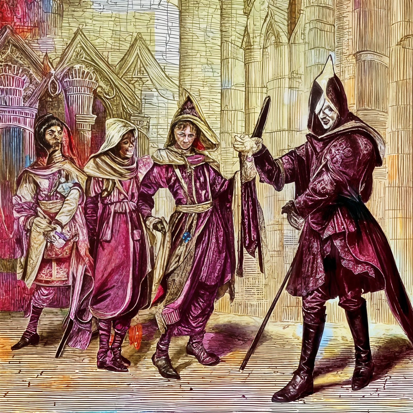 From James Thurber, The Thirteen Clocks, 1950