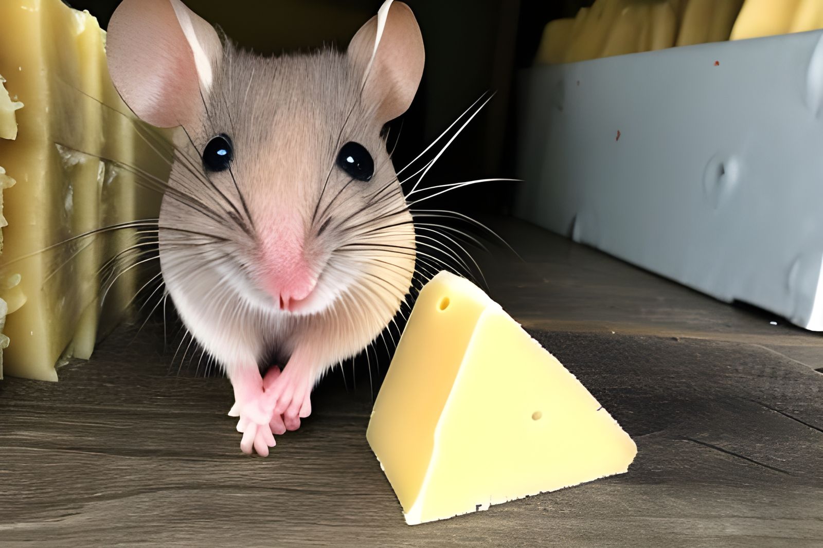 Monty the mouse is rumbled as his cheese hoard is discovered