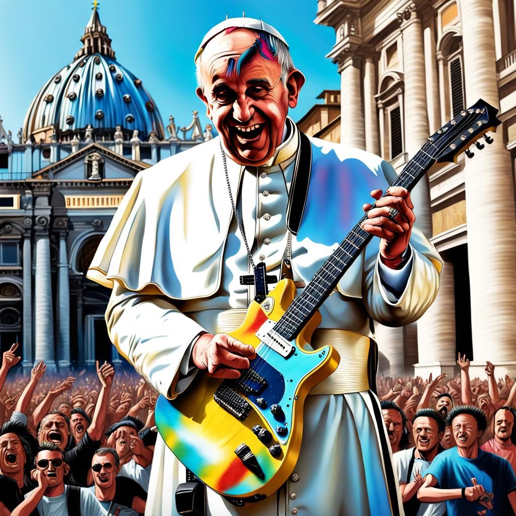 Inked Pope Francis Rocks Vatican in Splash Art