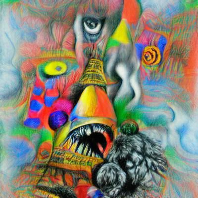 Abstract Field with Plants