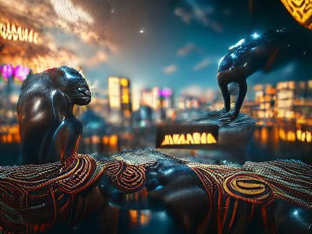 Wakanda in Matte Painting Style