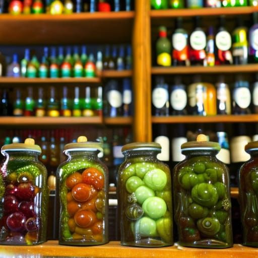 Pickled Eyeballs on Alchemist's Shelf