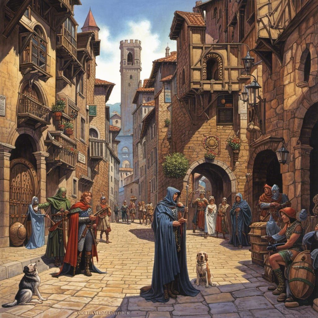 Medieval Florencia Streets in Caldwell Style