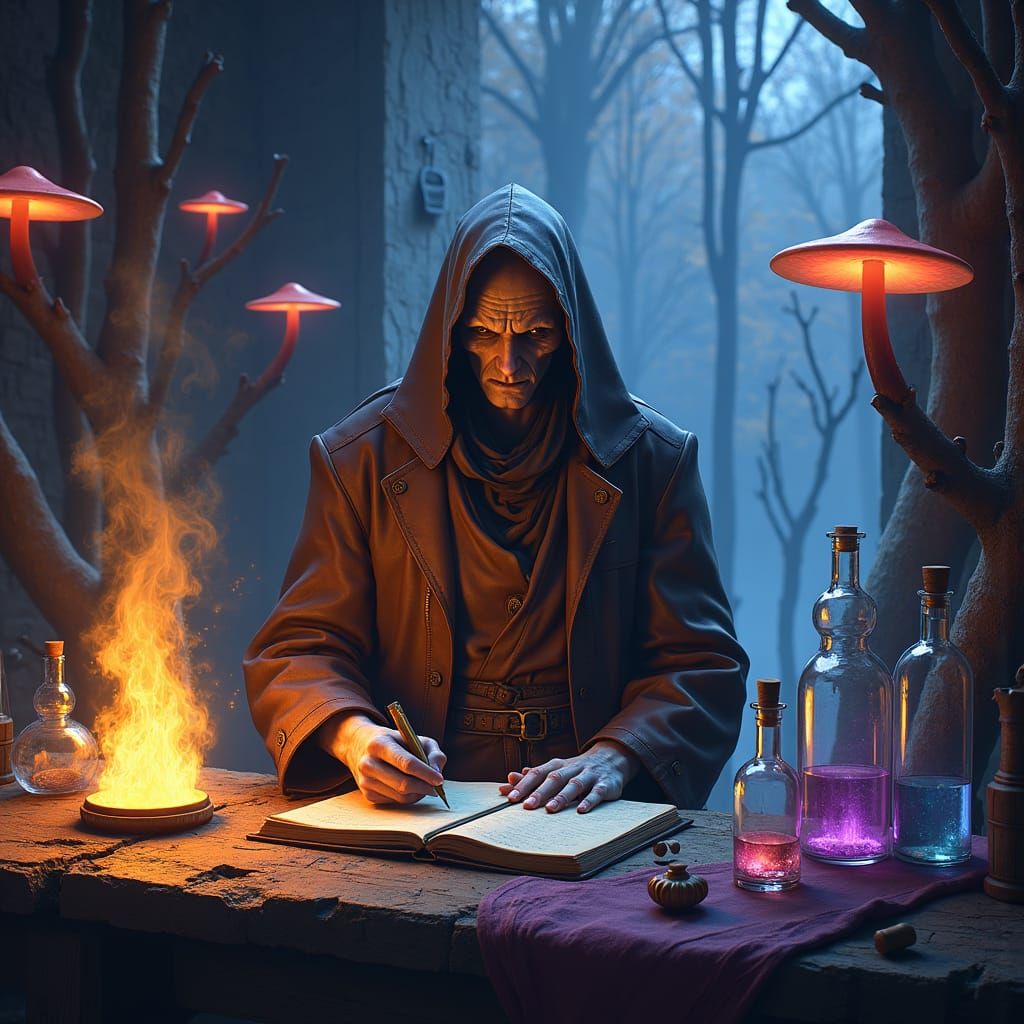 Death's Ominous Experiment in Dark Fantasy Style