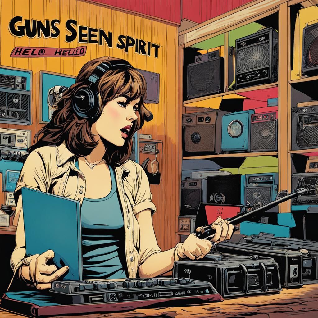 Smells Like Teen Spirit: Lyrical Text Art