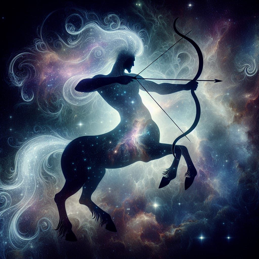 Holographic Chiron Centaur in Cosmic Scene