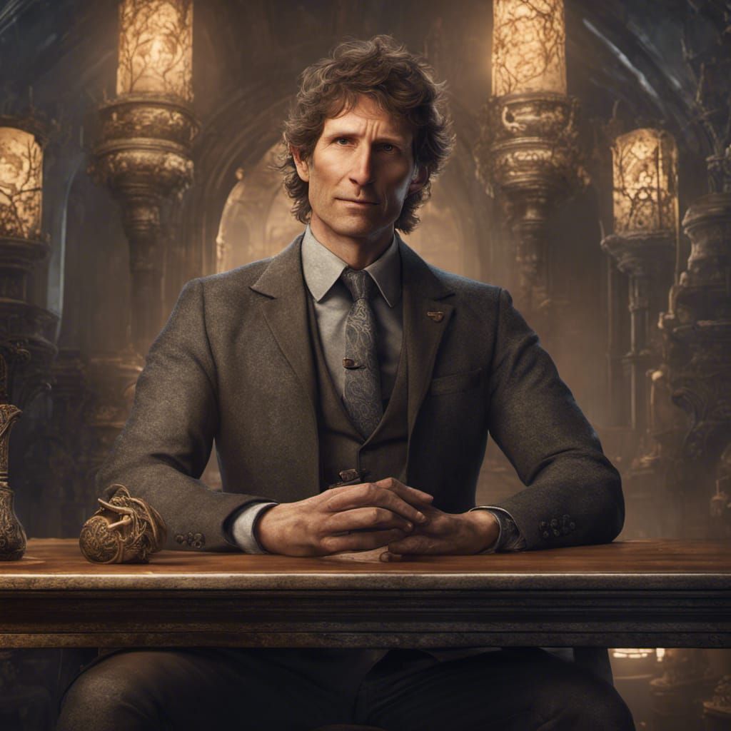 Handsome Todd Howard with 16 times the detail