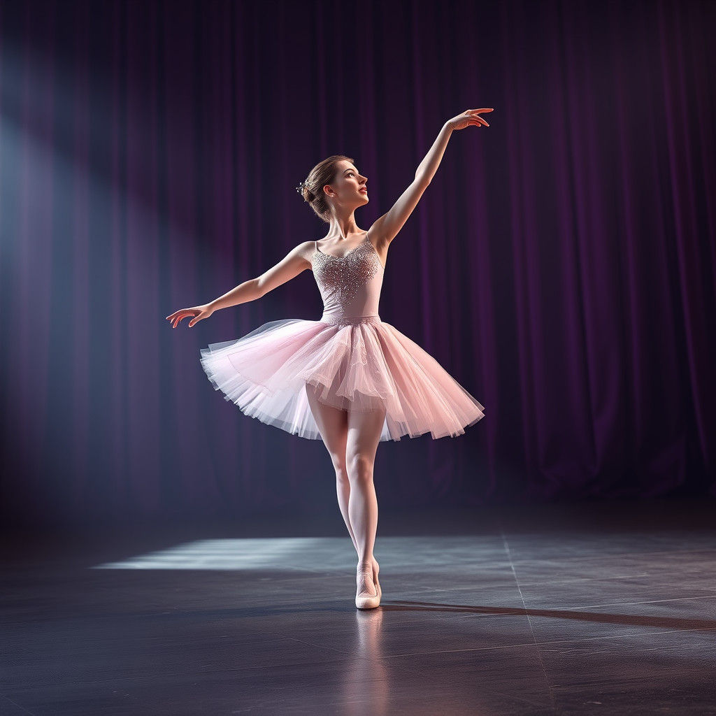 Dreamy Ballet Dancer in Whimsical Tutu