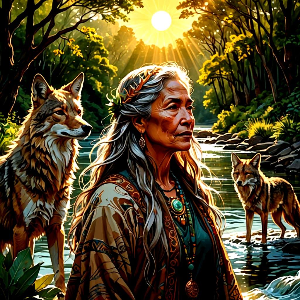 Nature's Wisdom: A Symbolic AI-Generated Image