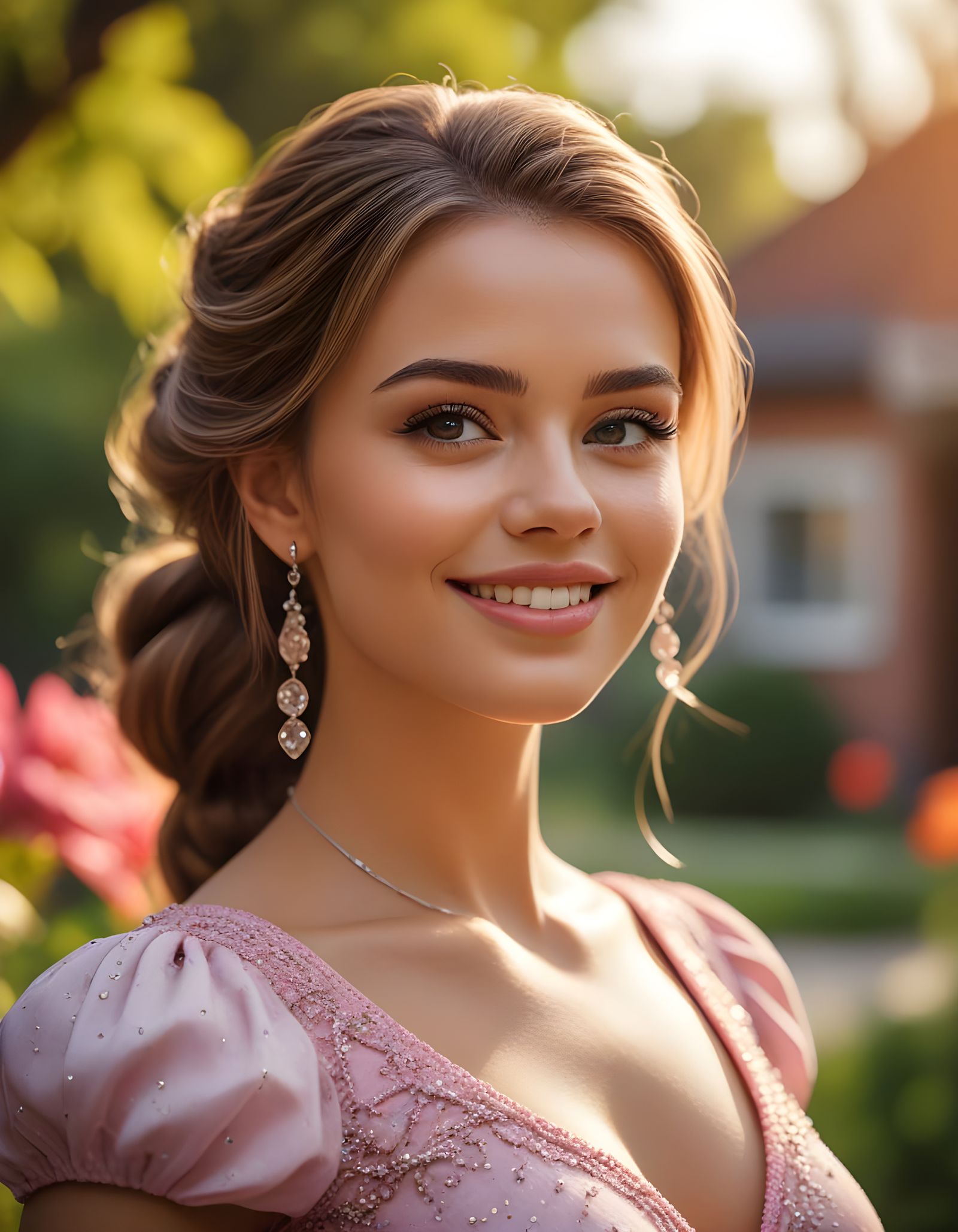 Margo Robbie as a Vibrant Barbie Doll in Hyperrealistic Port...