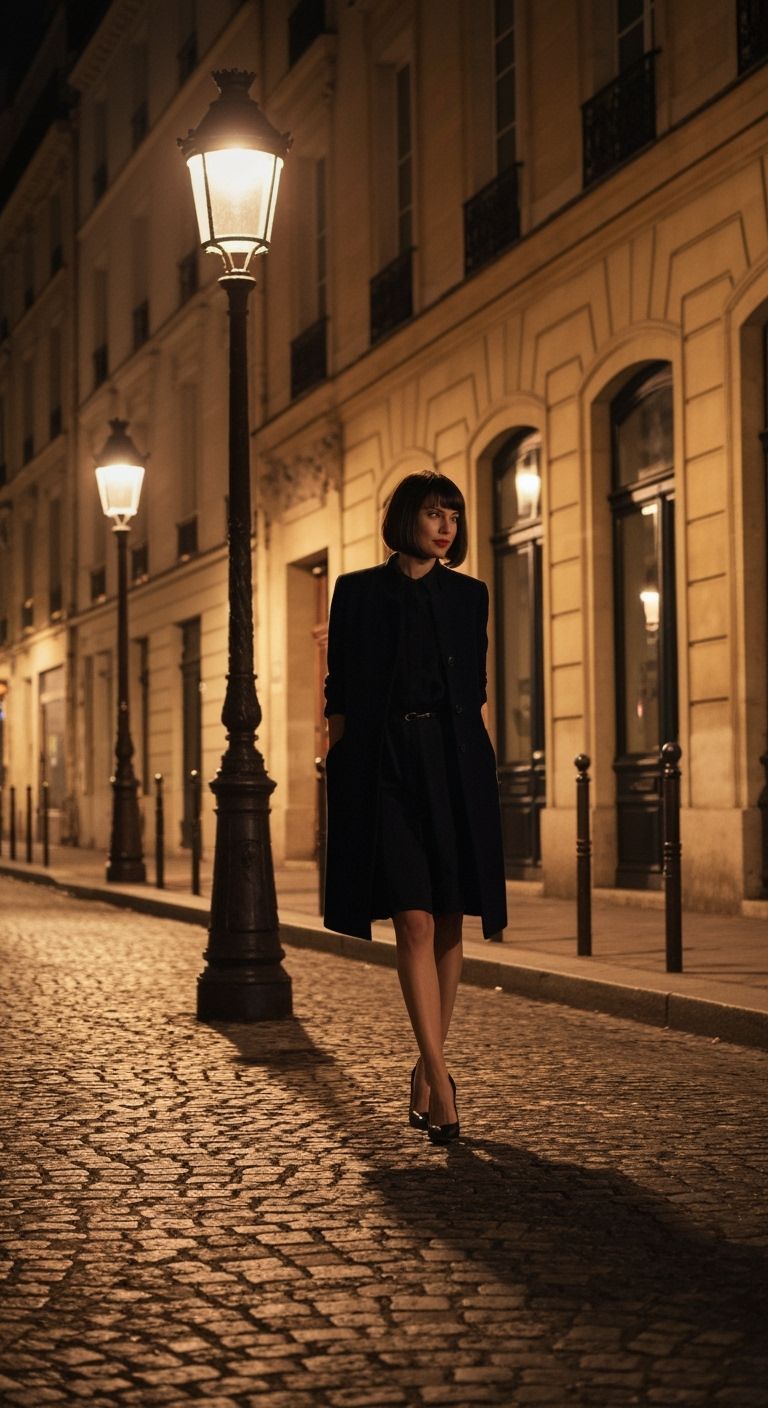 Elegant Woman Walks Paris Street in Award-Winning Photo