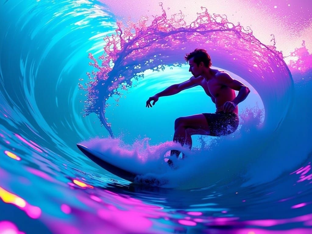 Radical Surfer in Stroboscopic Flux