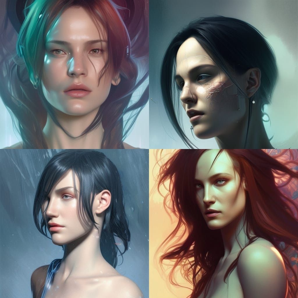 Detailed Portrait with Dynamic Lighting
