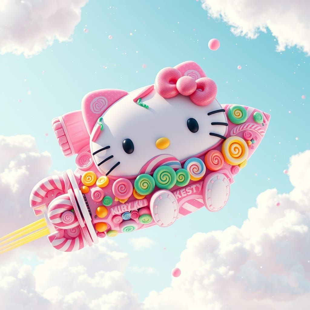 Hello Kitty spaceship
