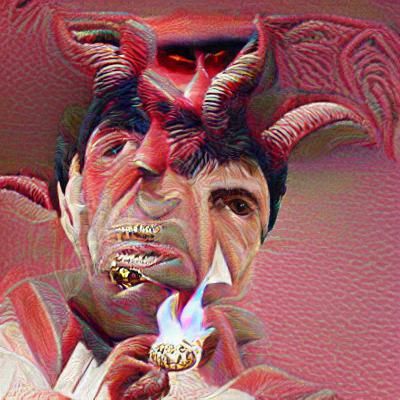 Demonic Tony Montana: An Artistic Interpretation