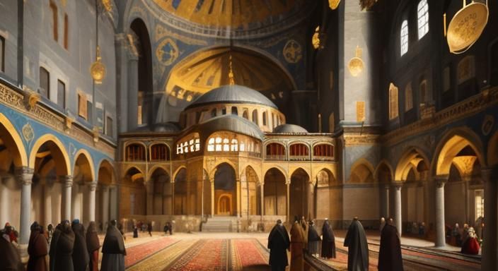 9th Century Coronation in Hagia Sophia: Photography