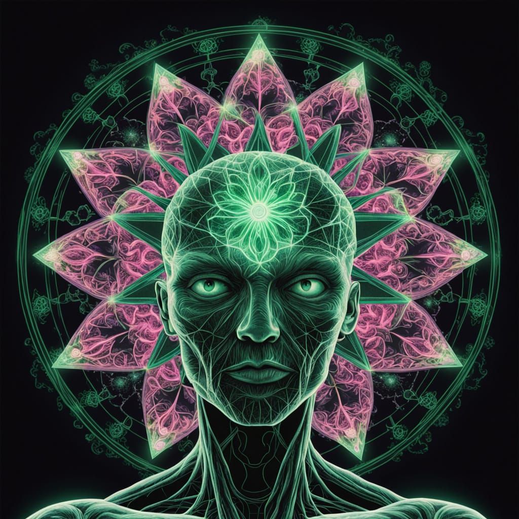 Towering Pink Star Titan with Muscular Core