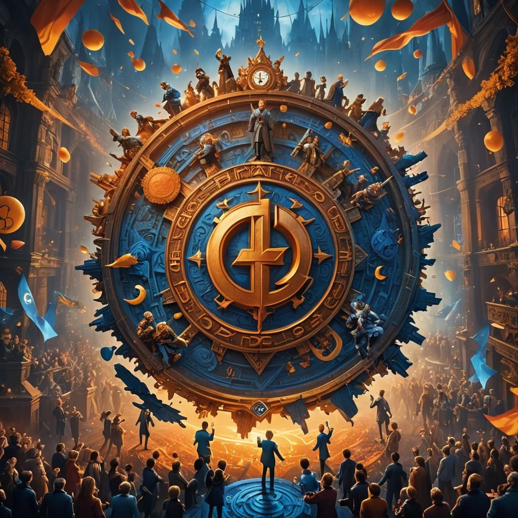 CDU Logo in a Fantastical Art Nouveau Scene
