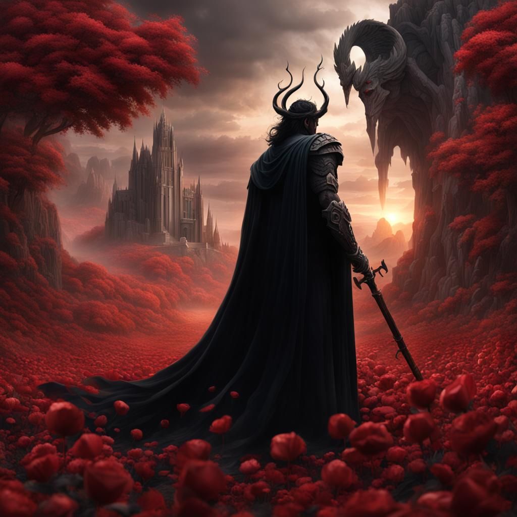 Hades Abducting Persephone: Detailed Matte Painting