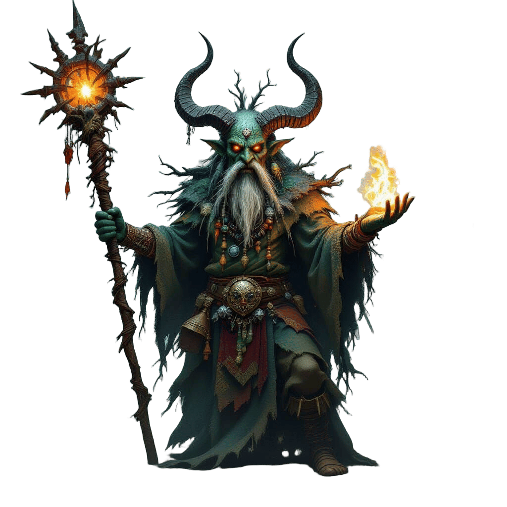 Chaos Beastman Shaman: Twisted Conduit of Dark Magic