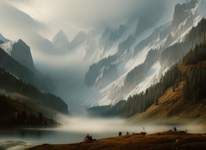 fog landscape