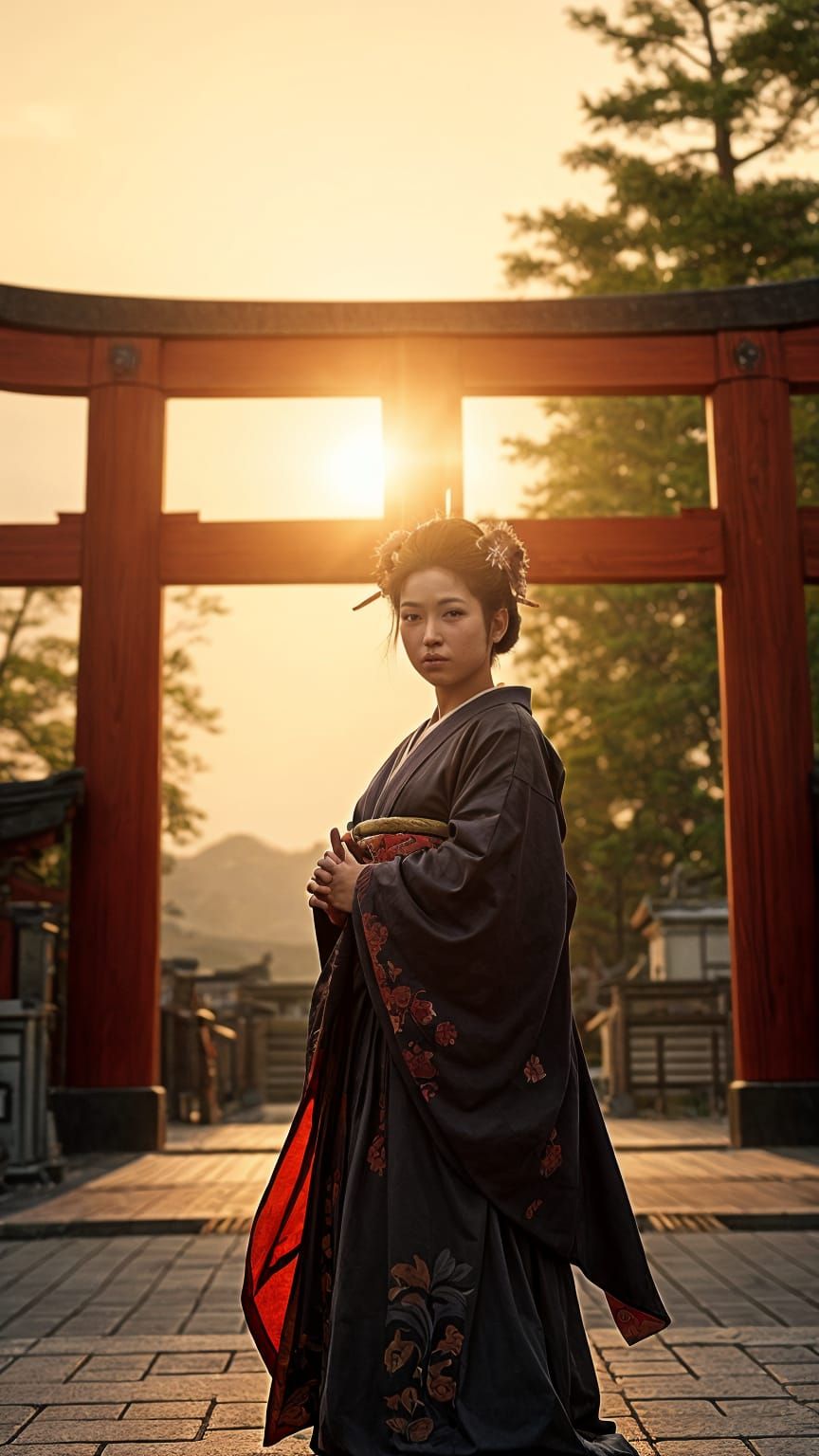 Shinto Sun Goddess Amaterasu Ōmikami in Cinematic Glory