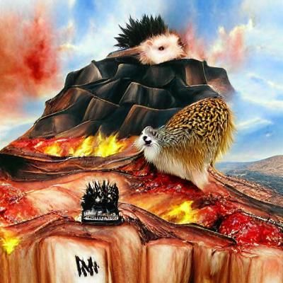 Hedgehog Heavy Metal Concert on Burning Mountain