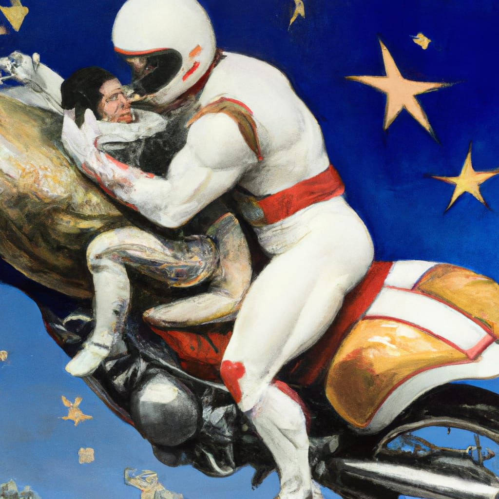 Saturn Devouring His Son in Pop Art Style