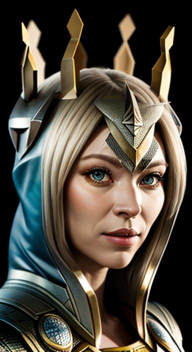 Thor Matryoshka Lady Portrait in Fine Realism