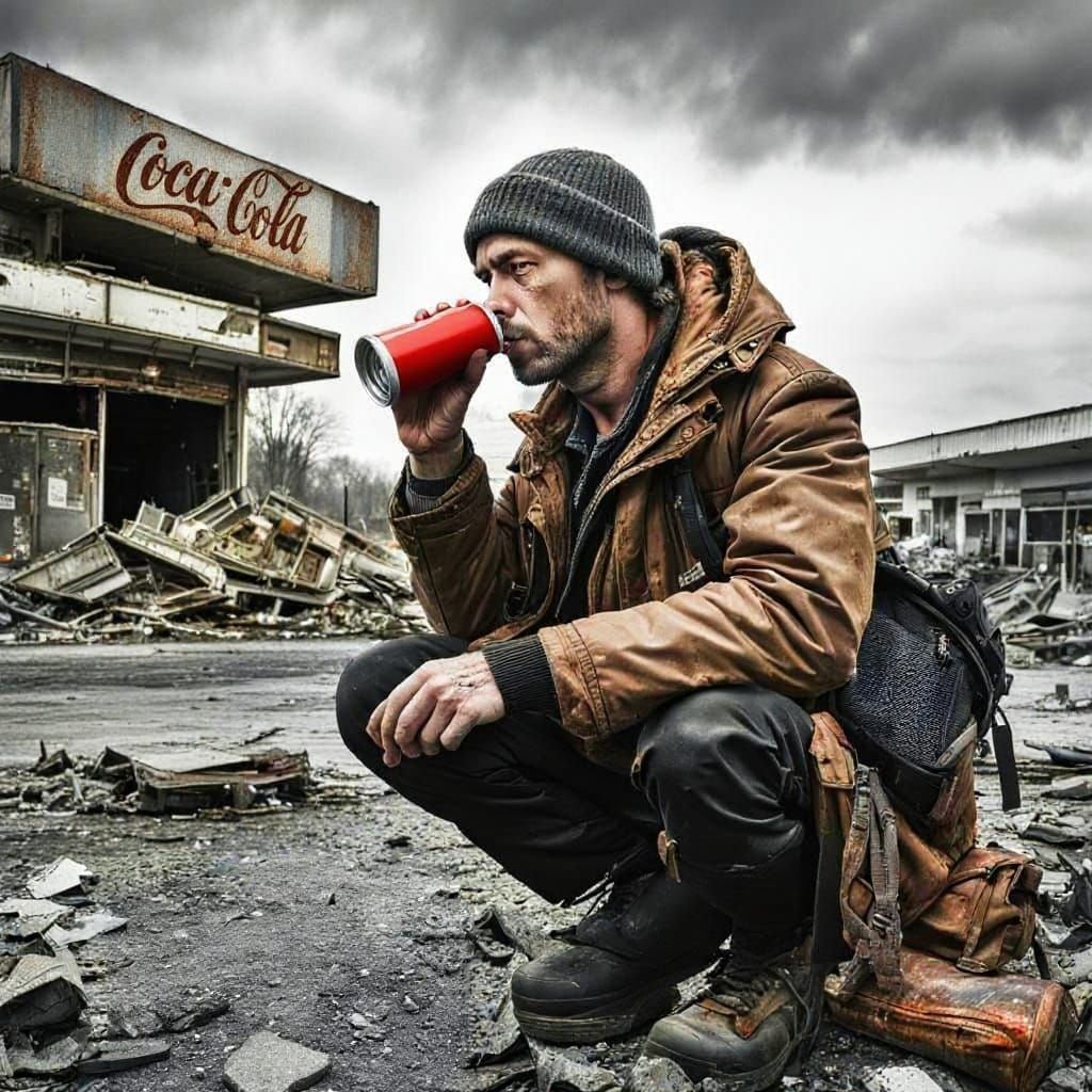 Weathered Store Sign with Muted Colors