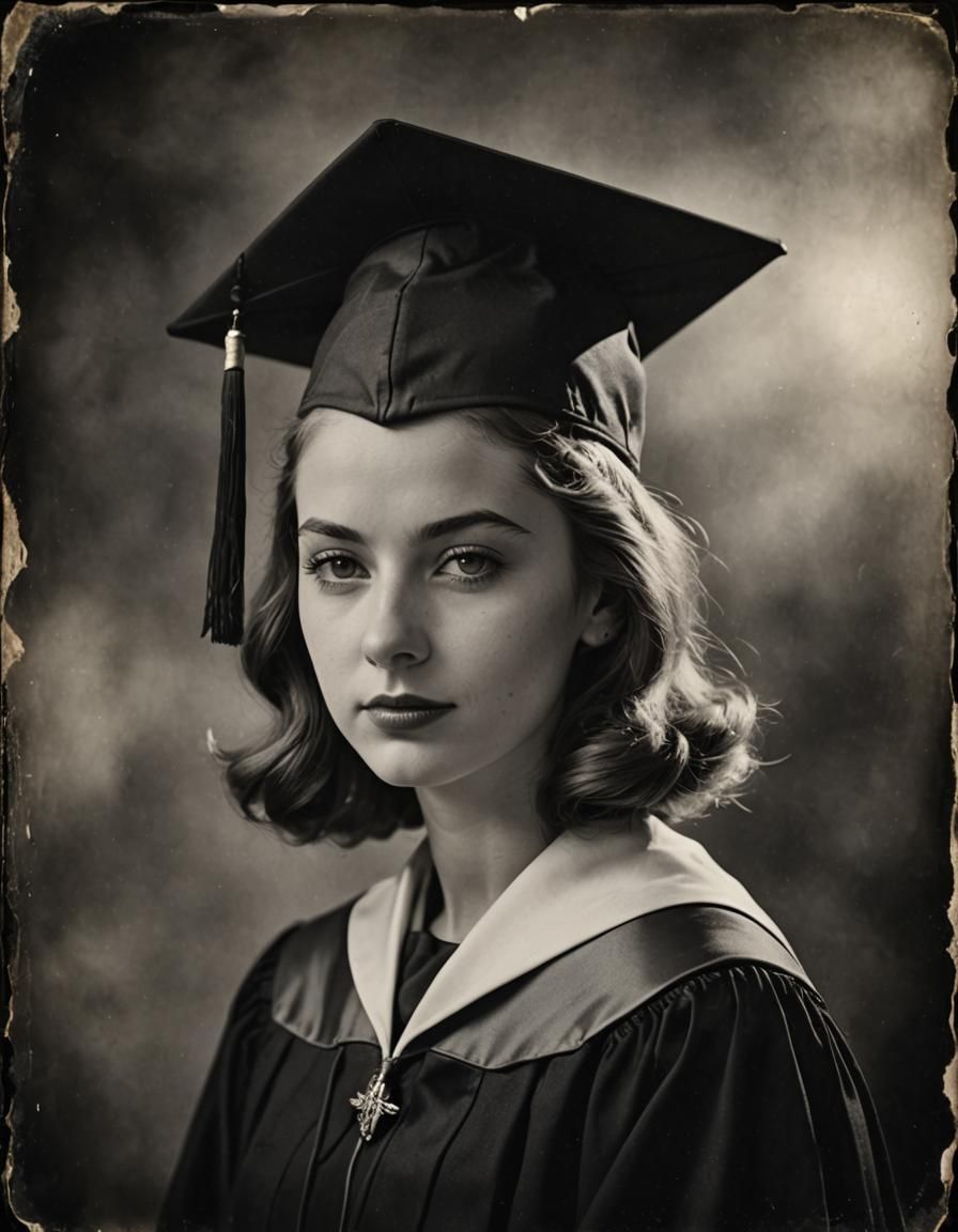 1940s Graduation Portrait