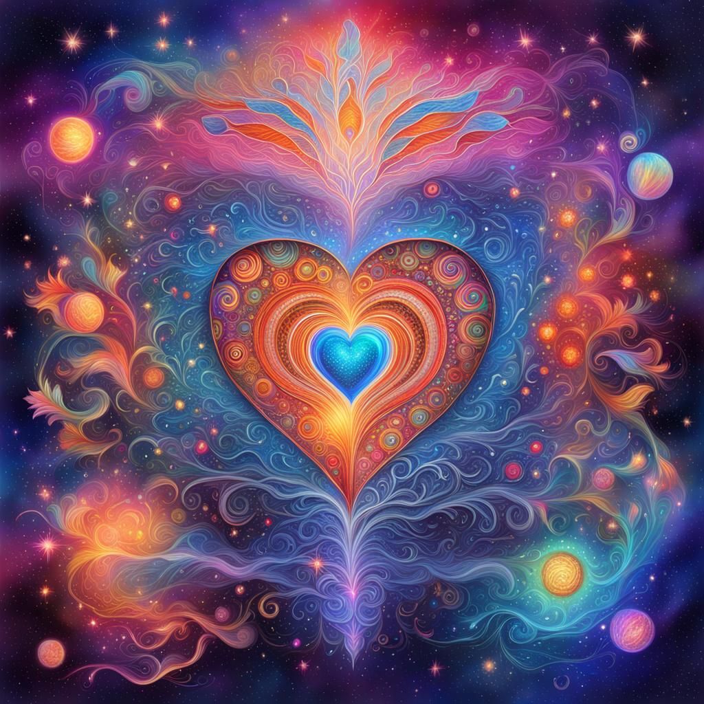 Astral Love Flowing from Heart and Mind