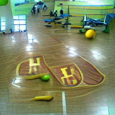 Weightlifter Silhouette at Modern Sports Club