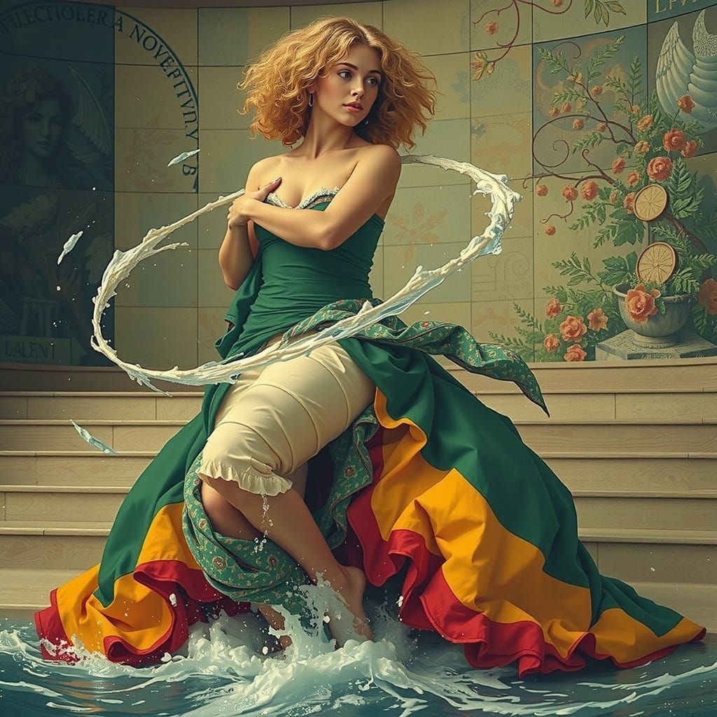 Abstract Swirling Vortex of Motion