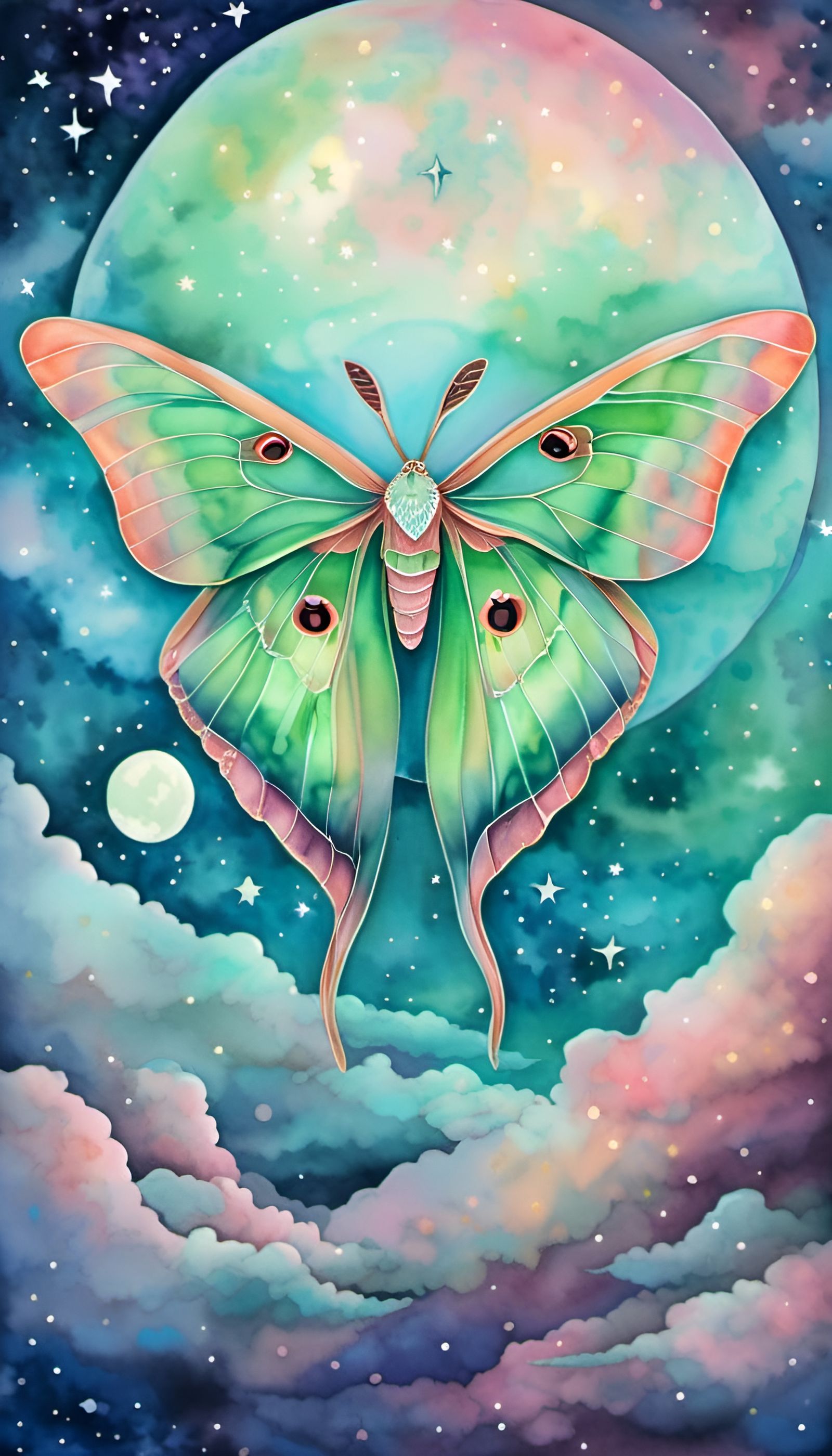 Luminous Luna Moth