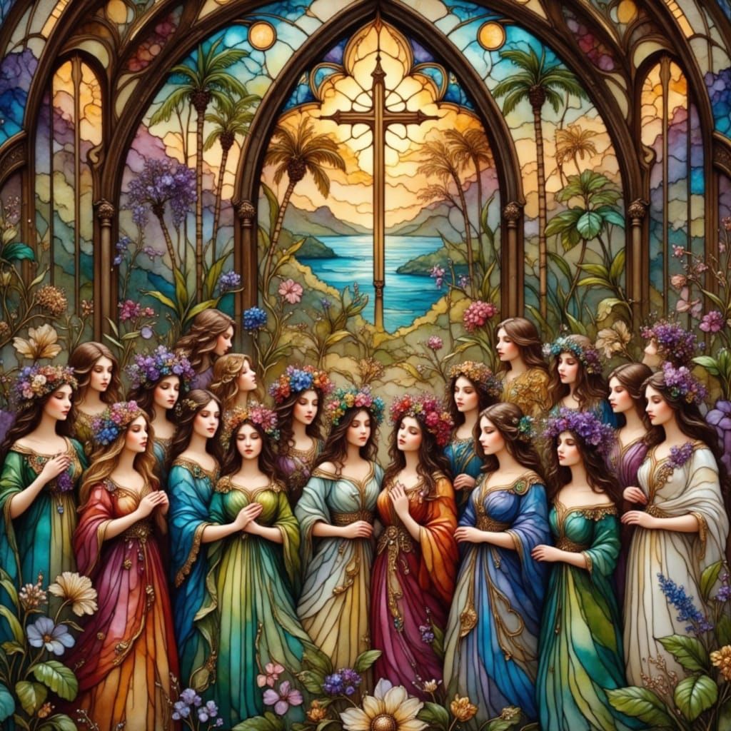 Hawaiian Church Choir in Earth Tones