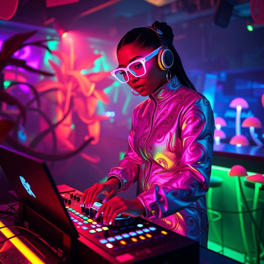Awkwafina Spins Tracks in Extraterrestrial Nightclub