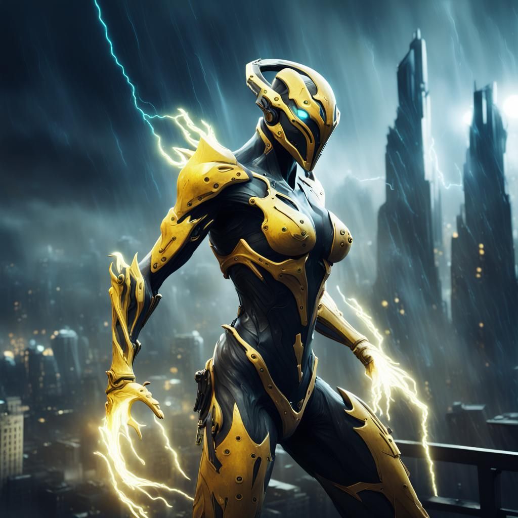 Volt Prime Unleashes Lightning in Cityscape