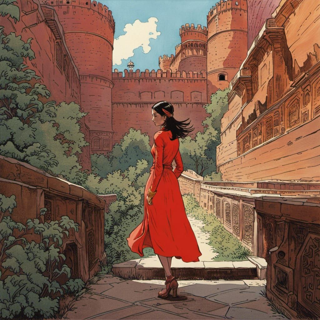 In the Red fort of Agra