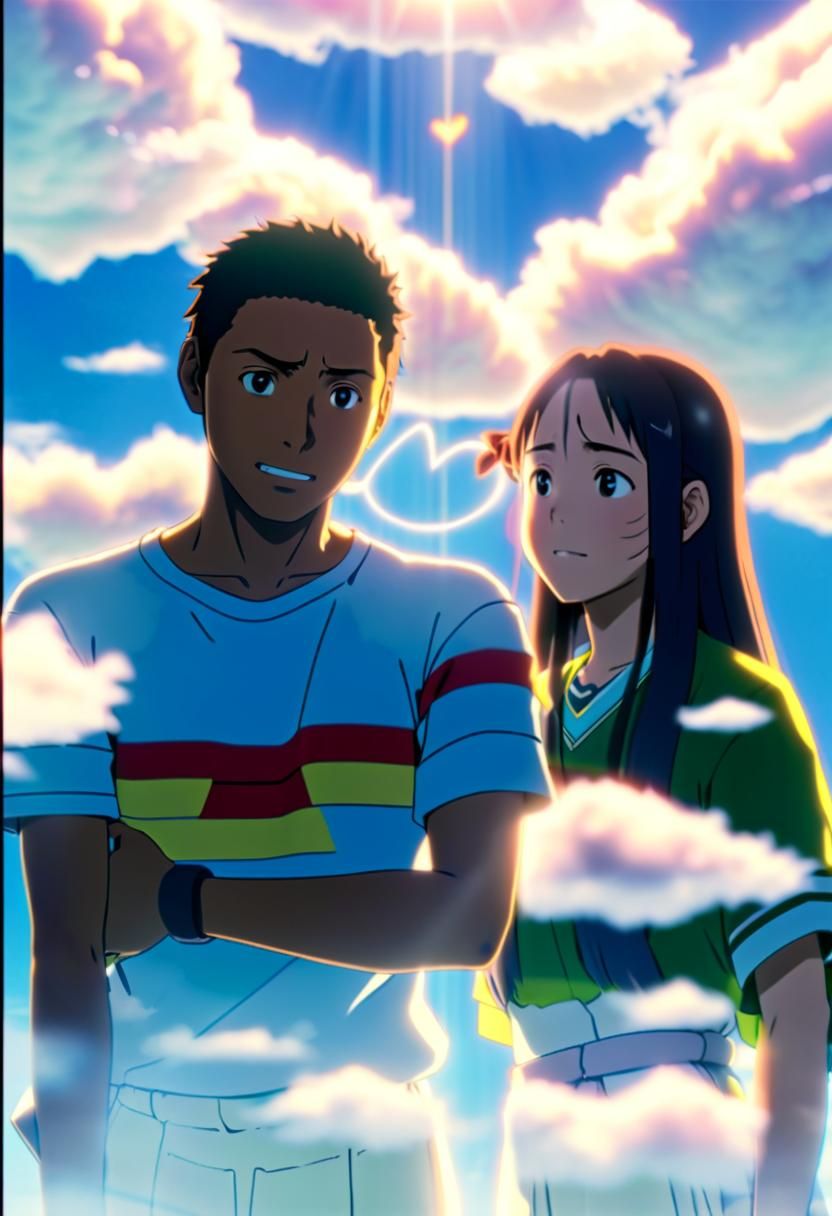 Heavenly Anime Sunshine Beams in Studio Ghibli Style