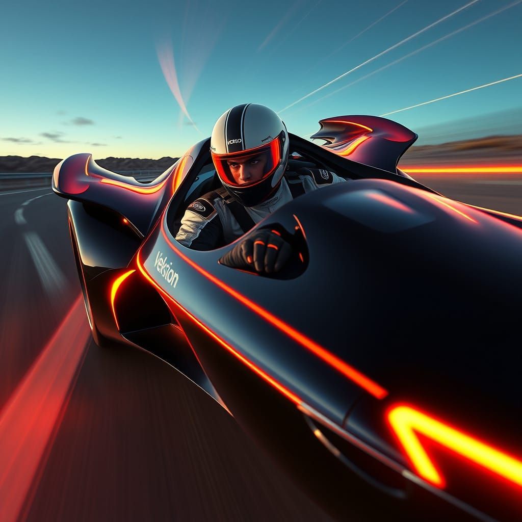 Roberto Speeds Through the City in His Futuristic Veksion Au...